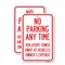 Signmission No Parking Anytime Violators Towed Away, 18'' X 24'' 2 Signs, Heavy Gauge Aluminum, 2PK A-1824-2PACK-23770 - alternate 1