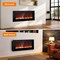 Edendirect 50 in. Smart Electric Fireplace Insert in Black with Remote, Low Noise, 750W/1500W Heating Mode ZR-EF50R - alternate 3