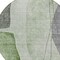Homeroots 8' Olive Green And Gray Round Abstract Washable Indoor Outdoor Area Rug 582016 - alternate 3