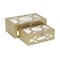 Homeroots Set of Two Gold Oval Scroll Mirror Jewelry Storage Boxes, 2PK 399674 - alternate 5