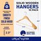 Lifemaster Solid Wooden Hanger Set, Non-Slip, 360 Deg Swivel Hook, Space-Saving, 10PK LMSUWD10 - alternate 3