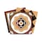 Homeroots 5" X 5" Shades Of Brown Mosaic Peel And Stick Removable Tiles 390894 - alternate 3