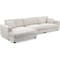 Homeroots 54" Beige Fabric Modular USB Sleeper Sofa 568284 - alternate 1