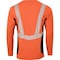 Ironwear Elastex Class 2 Hi Vis Reflective Two Tone Long Sleeve Shirt with GeoFlect Tape, Orange, Large 7143-O-B-LG - alternate 2