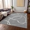 Homeroots 10' X 14' Gray And Ivory Abstract Washable Indoor Outdoor Area Rug 597486 - alternate 4