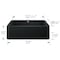 Blanco Ikon 33" Apron Single Bowl, Coal Black 402575 - alternate 3