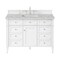 James Martin Vanities Brittany 48in Single Vanity, 3CM Victorian Silver Silestone Top, FreePower Wireless Charger 655-V48-BW-FVSL - alternate 1