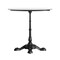 Flash Furniture 31.25" RD Outdoor Tabletop, White Faux Marble, Seamless Surface Technology, 22.75x22.75 Black Base ST-RD31-WHMAR-SDAT2222-GG - alternate 4