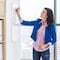 Fab Glass And Mirror Magnetic Glass Dry Erase Board, Frameless Glass Green Board, 24in x 36in, with Magnets, Markers MB24x36-SB602 - alternate 4