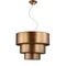 Jonathan Y Lynn 21" 3-Tier Metal LED Pendant, Gold JYL9036A - alternate 3
