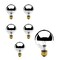 Bulbrite 100-Watt G25 Incandescent Light Bulb Medium Base (E26) Half Chrome 2700K, 6PK 862024 - alternate 1
