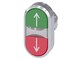 Siemens Illuminated twin pushbutton, 22 mm, round, metal, shiny, red: 3SU1051-3AB42-0AN0-ZY19 - alternate 1