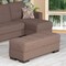 Homeroots 52" Brown Chenille Tufted Storage Ottoman 608890 - alternate 5