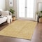 Homeroots 3' X 5' Gold And Ivory Geometric Washable Indoor Outdoor Area Rug 600822 - alternate 5