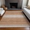 Homeroots 8' X 10' Copper And Beige Abstract Washable Indoor Outdoor Area Rug 599949 - alternate 7