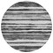 Homeroots 8' Charcoal And Gray Round Striped Washable Indoor Outdoor Area Rug 605893 - alternate 4