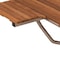 Homeroots 14" X 32" Brown Teak Rectangular Shower Bench 549342 - alternate 3
