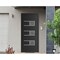 Vdomdoors Front Exterior Prehung Metal-Plastic Door, Manux 8933 Matte Black, Office Commercial and Residentia MANUX8933EXD-BLK-W36xH80-LH - alternate 1