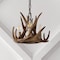 Jonathan Y Nelle 11.5" Adjustable Resin Antler 3-Light LED Chandelier, Brown JYL6313A - alternate 5
