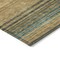Homeroots 3' X 5' Wheat Brown And Teal Blue Striped Washable Indoor Outdoor Area Rug 614851 - alternate 5