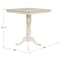 Whitewood Industries 36in X 36in Square Top Pedestal Table - 35.1inH K-3636TP-30P-6B - alternate 2