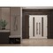 Vdomdoors Front Exterior Prehung Aluminum Double Doors Ronex1055 Teak 2 Sidelights and Top Transom Mirrored RONEX1055DEXD-OAK-W14+72+14xH80+12-RH-O - alternate 3