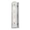 Homeroots Two Light Brushed Silver and White Glass Wall Sconce 398549 - alternate 3