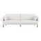 Homeroots 85" Off White Sofa With Black Legs 480936 - alternate 1