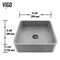 Vigo Navona Gothic Gray Concreto Stone 15 in. L x 15 in. W x 5 in. H Square Vessel Bathroom Sink VG04057 - alternate 4