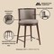 Manhattan Comfort Evalyn Counter Stool  in Taupe CS021-TP - alternate 3