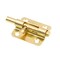 Prime-Line Door and Gate, Slide Barrel Bolt Latch 2-1/2 inch with Screws, Brass Plated (Single Pack) U 117536 - alternate 6