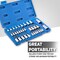 Neiko Torx Bit Socket and E-Torx Star Socket Set, S2 and Cr-V Steel 10070A - alternate 6