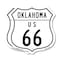Signmission Oklahoma Route Marker Shield Sign Us 66, 18 inch X 18 inch, Plastic Sign, 2PK SHI-P-2PACK-18-426 - alternate 1