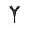 Homeroots 3" Black Cast Iron Deer Stag Wall Hook 612085 - alternate 6