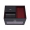 Homeroots 7" Black PU, Heavy Duty Plastic, Carbon Fibreand Entertainment Organizer 486177 - alternate 3