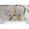 Kingston Brass Bridge Bathroom Faucet with Brass Pop-Up, Antique Brass KS7973AX - alternate 3