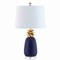 Jonathan Y Pineapple 23" Ceramic LED Table Lamp, Navy/Gold JYL4019A - alternate 1