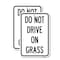 Signmission Do Not Drive on Grass, 12'' X 18'' 2 Signs, Heavy Gauge Aluminum, 2PK A-1218-2PACK-24151 - alternate 1
