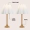 Jonathan Y Abel 25.5" Modern Coastal Pleated Shade Faux Wood Column LED Table Lamp, Brown Wood Finish, 2PK JYL5401A-SET2 - alternate 4