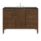 James Martin Vanities Myrrin 48" Single Vanity, Mid Century Walnut, w/ 3 CM Phantome Eclos Top 485-V48-WLT-3PHT - alternate 1