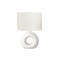 Monarch Specialties Lighting, 24"h, Table Lamp, White Ceramic, Ivory / Cream Shade, Contemporary, Modern I 9672 - alternate 1