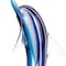 Homeroots 14" Blue Murano Glass Dolphin Figurine Tabletop Sculpture 376128 - alternate 3