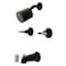 Kingston Brass Double-Handle Tub and Shower Faucet, Matte Black KBX8140KPS - alternate 1