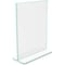 Deflecto Sign Holder, Side/Bottom Load, 8-1/2"x11", Green Edge, CL DEF5991790 - alternate 5