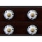 Homeroots Set of Twelve Black And White Ceramic Drawer Pull Knobs, 12PK 358102 - alternate 5