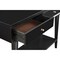 Homeroots 42" Black Floor Shelf Console Table With Shelves And Drawers 524159 - alternate 3