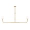 Z-Lite Tova Rubbed Brass 2 Light Linear Chandelier 3049-60L-RB - alternate 5