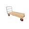 5Seconds Brand BOONE HeavyDuty hardwood Industrial Platform Cart 60inX30in, 3300lbs Capacity, 8ft red swivel wheel 555025 - alternate 1