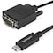 Startech.Com Cable - USB-C DVI - Black - 3.3 ft/1 m CDP2DVIMM1MB - alternate 1