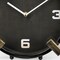 Homeroots 10" Black Stainless Steel Table Clock 376242 - alternate 3